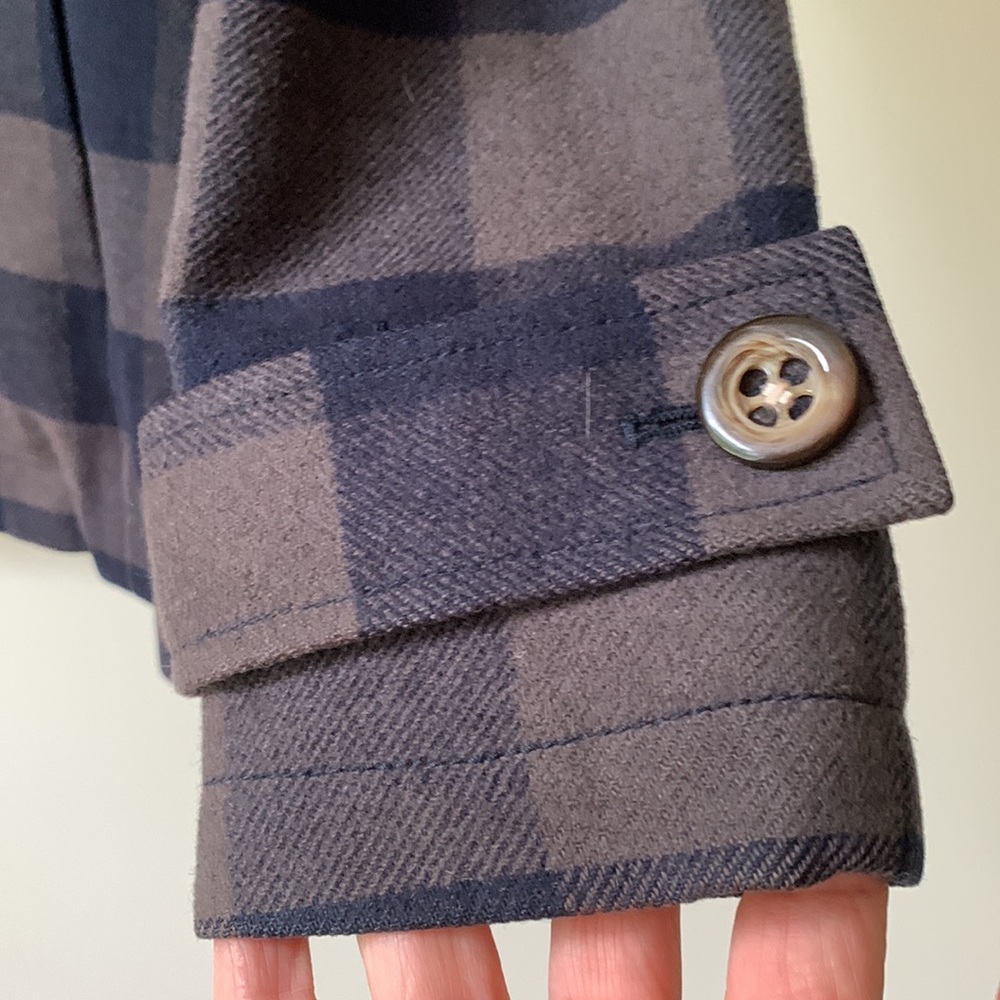 Fossil plaid double breasted coat - Picture 4 of 13